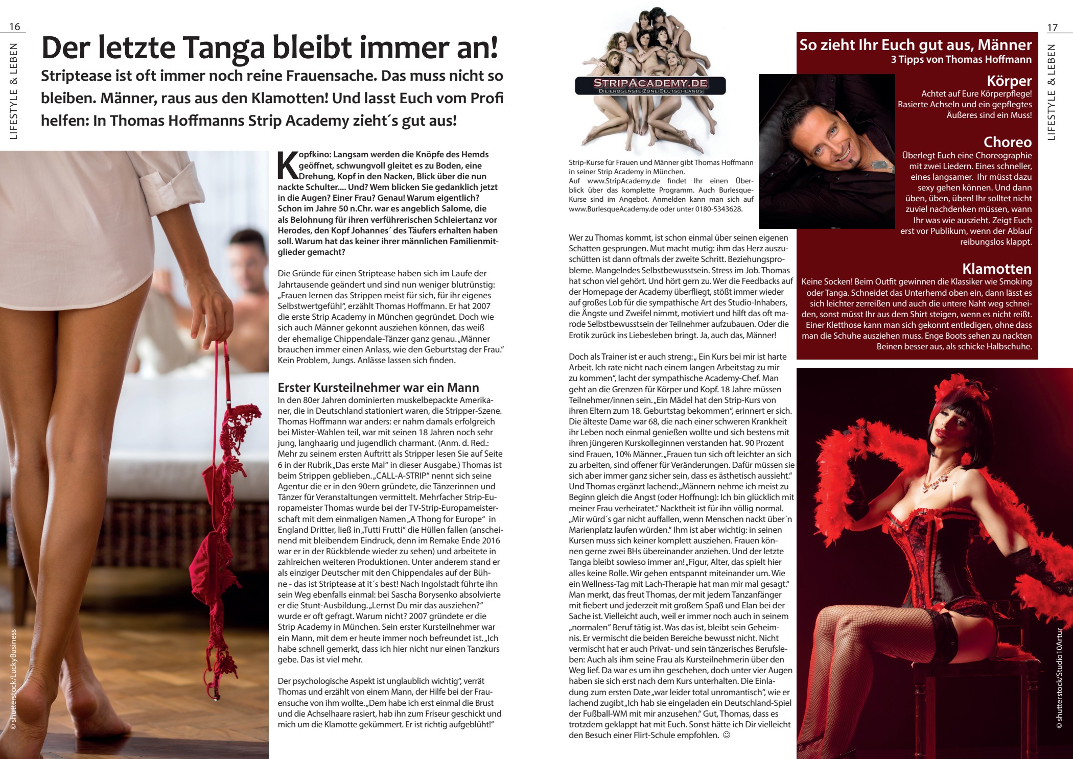 typisch MANN! · Der letzte Tanga bleibt immer an! · Seiten 16–17
